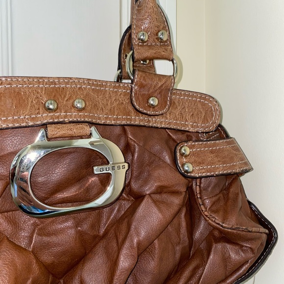Guess Bags Vintage Brown Leather Guess Handbag Poshmark
